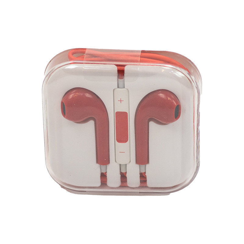 Ακουστικά Μικρά Κόκκινα Ενσύρματα
