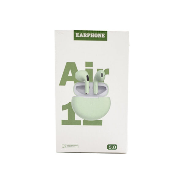 Ασύρματα Ακουστικά Bluetooth Air 12 με Θήκη Φόρτισης Πράσινα