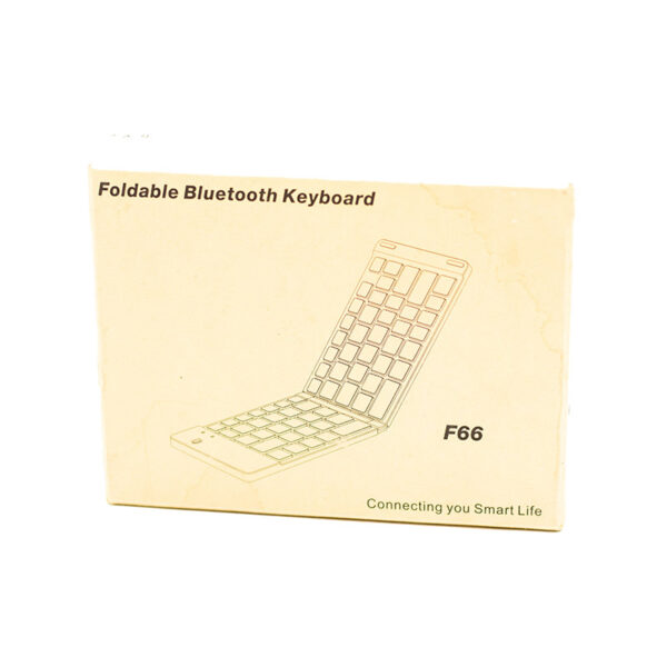 Μίνι Αναδιπλούμενο Ασύρματο Πληκτρολόγιο F66 Ροζ Χρυσό