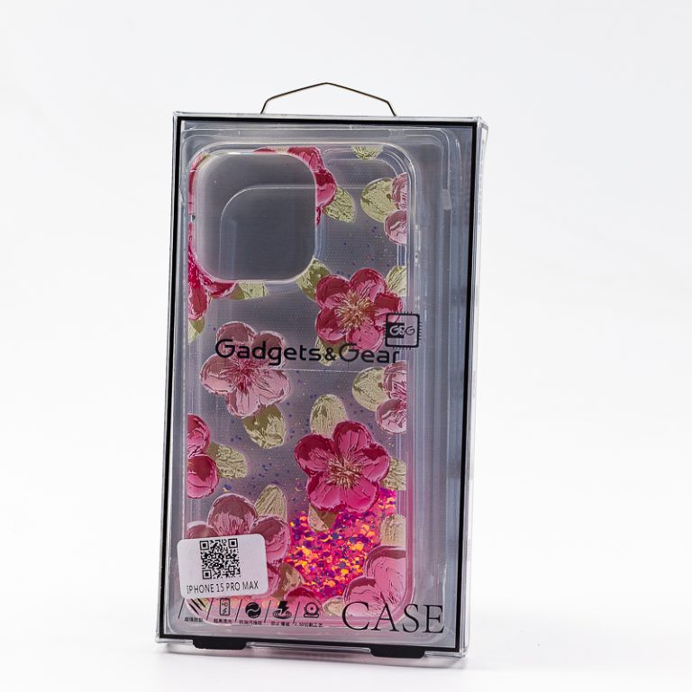 Θήκη Διάφανη Design με Λουλούδια iPhone 15 Pro Max